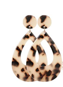 Wholesale Vintage Geometric Vines Wood Earrings